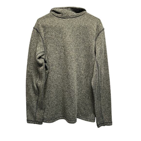 Eddie Bauer Men’s Sherpa Fleece 1/4 Zip Pullover Sweater Heather Gray Size Large - Picture 7 of 10